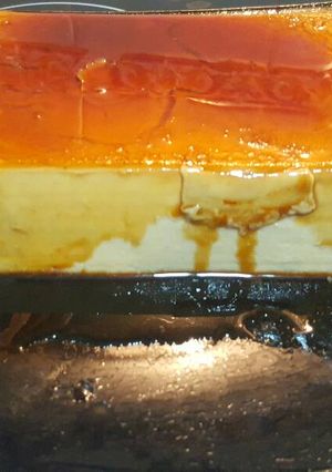 Una foto de Flan de café