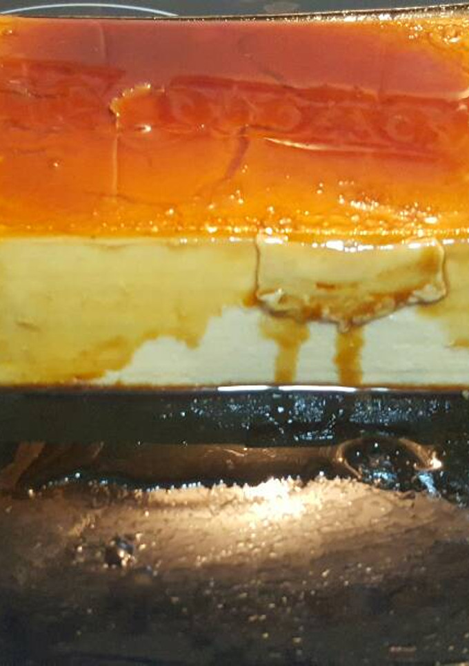 Una foto de Flan de café