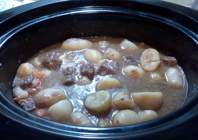 Steps to Prepare Speedy Crockpot Beef Stew
