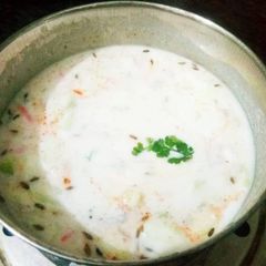 A picture of Carrot Raita.