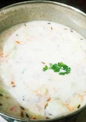A picture of Carrot Raita.