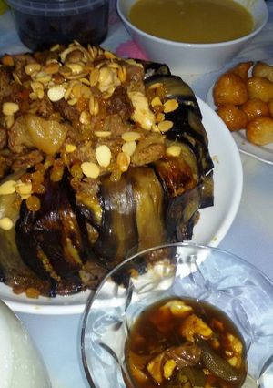 صورة لوصفة مقلوبه الباذنجان