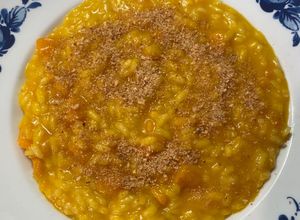 Foto di Risotto zucca amaretti e mostarda di Cremona