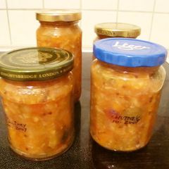 A picture of Homemade Vegetable and Fruit Chutney.