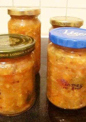 A picture of Homemade Vegetable and Fruit Chutney.