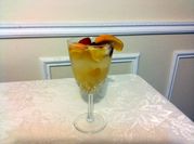 A picture of white wine sangria
