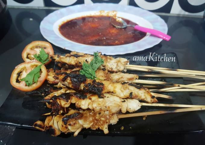 Cara Gampang Menyiapkan Sate jamur bumbu kecap pedas Anti Gagal