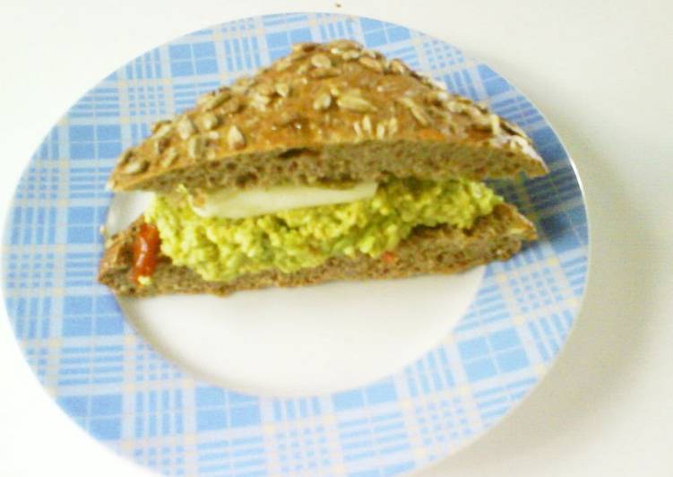 Recipe of Super Quick Homemade Tomato and Cheese Sandwich with Pesto alla Genovese