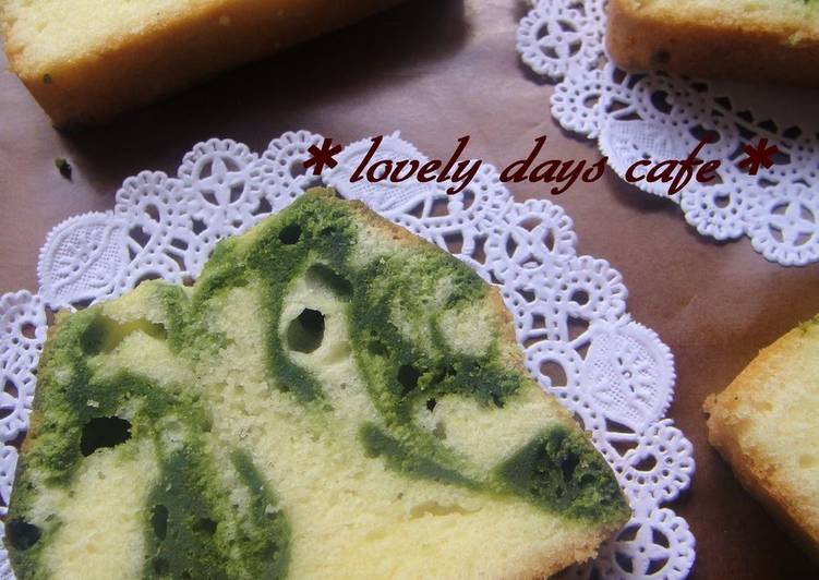 Recipe of Quick Green Tea Swirl Pound Cake