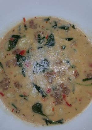 A picture of Italian Gnocci Soup.