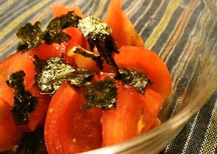 Recipe of Ultimate Chilled Tomato Salad with Nori Seaweed