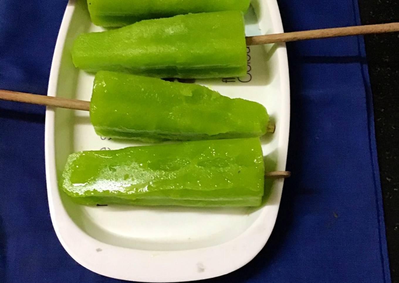 Raw mango popsicle