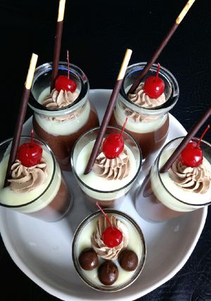Foto resep Puding Susu Coklat Moka