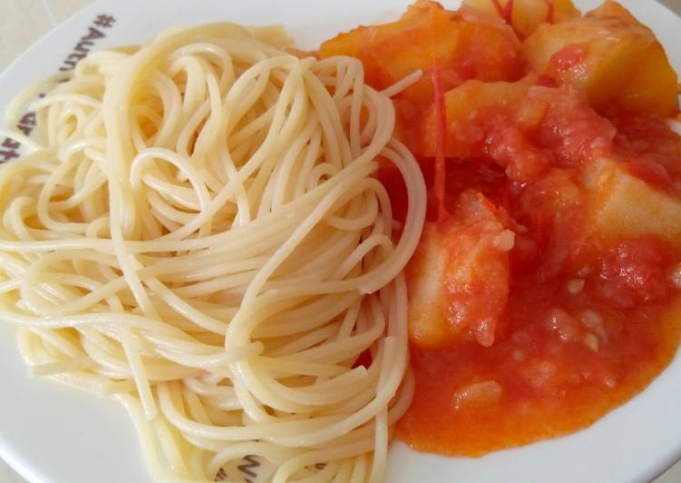 Recipe of Award-winning Spaghetti and potatoes