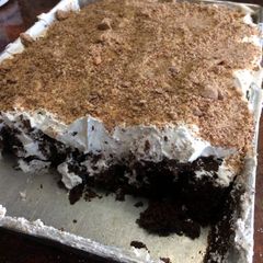 A picture of Chocolate Fudge Heath Bar Cake.