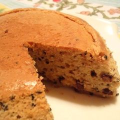 A picture of Adzuki & Sesame Seed Japanese Style Cake in the Rice Cooker.