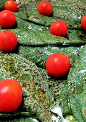 Foto di Crêpe light di spinaci alla ricotta, prosciutto e formaggio