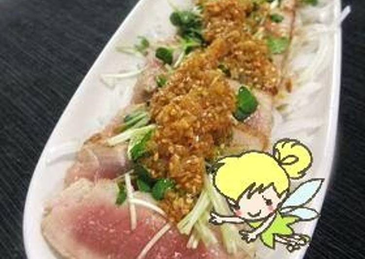 Step-by-Step Guide to Make Speedy Seared Tuna with Onion Sauce