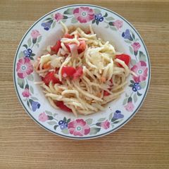 A picture of Easy Onion Tomato Pasta.
