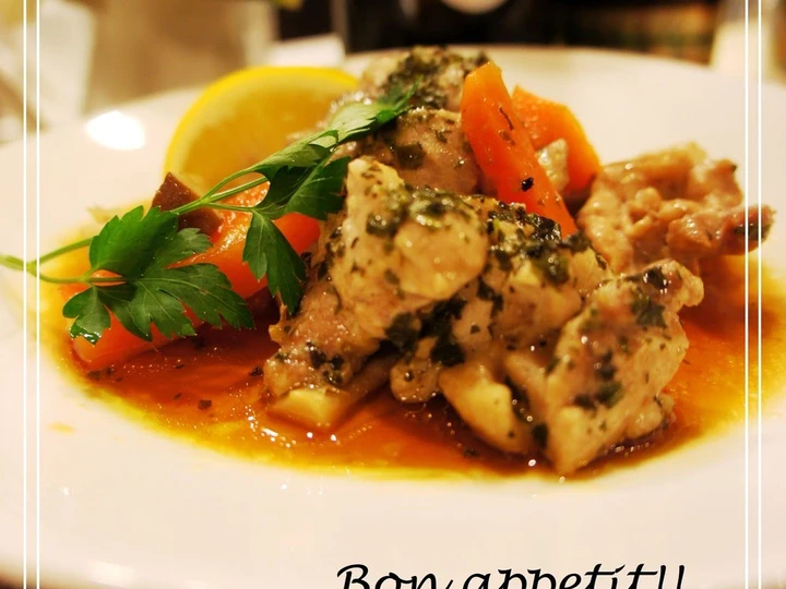 Simple Way Make Recipe Herb Steamed Chicken with Lemon Soy Sauce in 10 Minutes that is  Makes Drooling, Really Delicious}