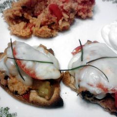 A picture of Tomato & Pork, Cheese Melts.