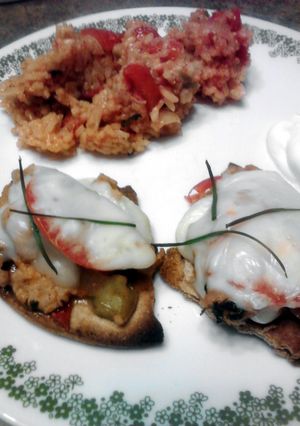 A picture of Tomato & Pork, Cheese Melts.