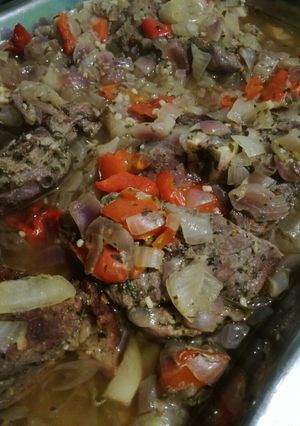 Una foto de Carne con verduras (en bolsa para horno 😜)