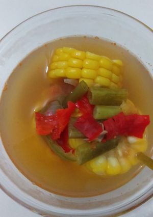 Foto resep Sayur asem jagung pedas