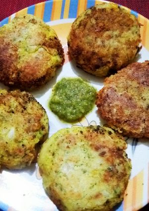 A picture of Chole ki tikki.