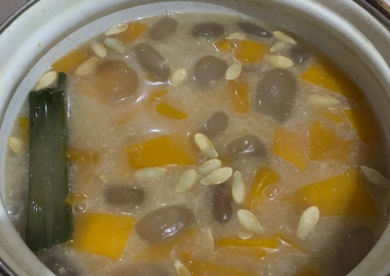 Kolak labu kuning + kolang kaling