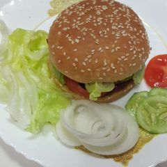 A picture of Classic homemade beetroot burger recipe.