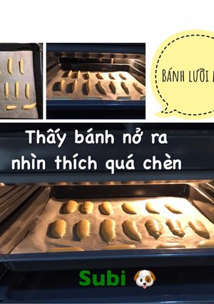Hình của món Bánh lưỡi mèo cho bé ăn dặm.