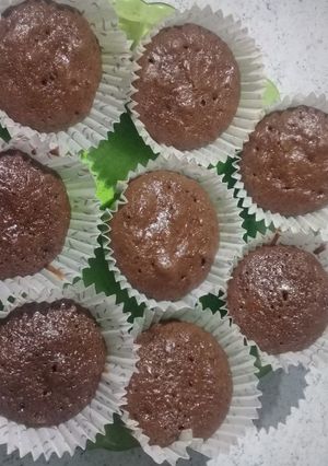 Una foto de Magdalenas de chocolate