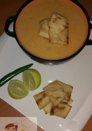 صورة لوصفة شوربه العدس🍲🍲