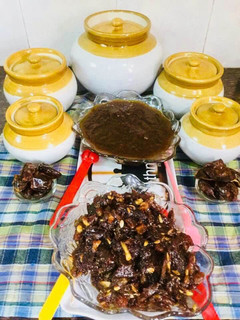 A picture of Dates Dry fruits Sweet Chutney &Dates Tamarind Chutney.