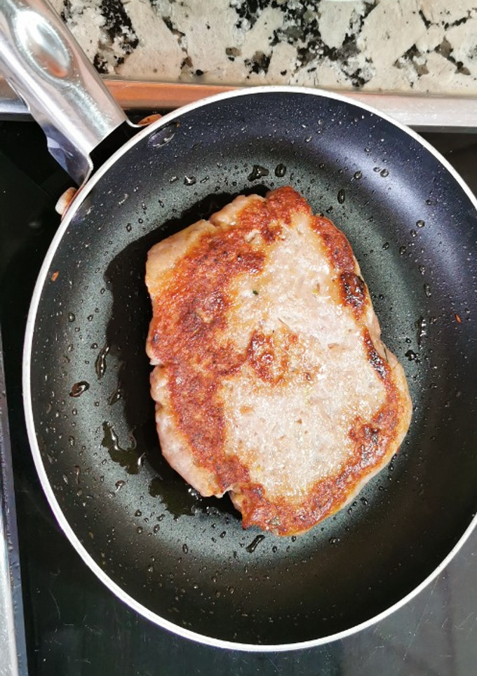 Una foto de Hamburguesa de pollo casera