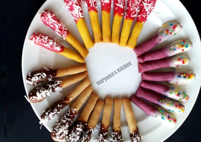 Recipe of Favorite Chocolate covered Cookie sticks