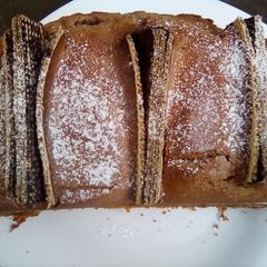 Coco-butter cake... With waffer A picture of Coco-butter cake... With waffer.