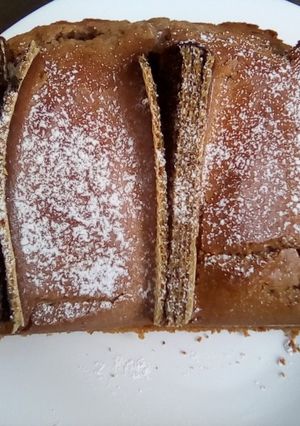 A picture of Coco-butter cake... With waffer.