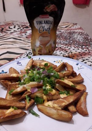 Foto principal de Batatas fritas con la nueva salsa Finlandia chef 🤤😍