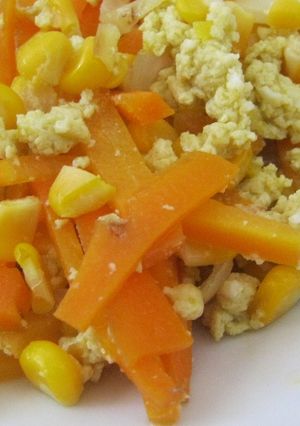 Foto resep Tumis wortel, jagung, telur