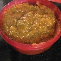 A picture of Raw mango chutney.