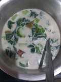 Bobor bayam, labu siam, gambas (oyong)