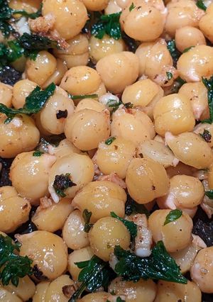 Une photo de Pois chiches à l'ail et paprika