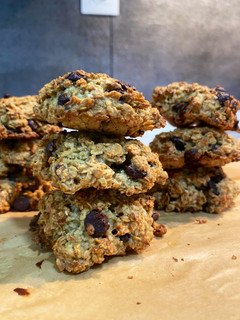 Foto principal de Galletas de avena, plátano y chips de chocolate 🍪