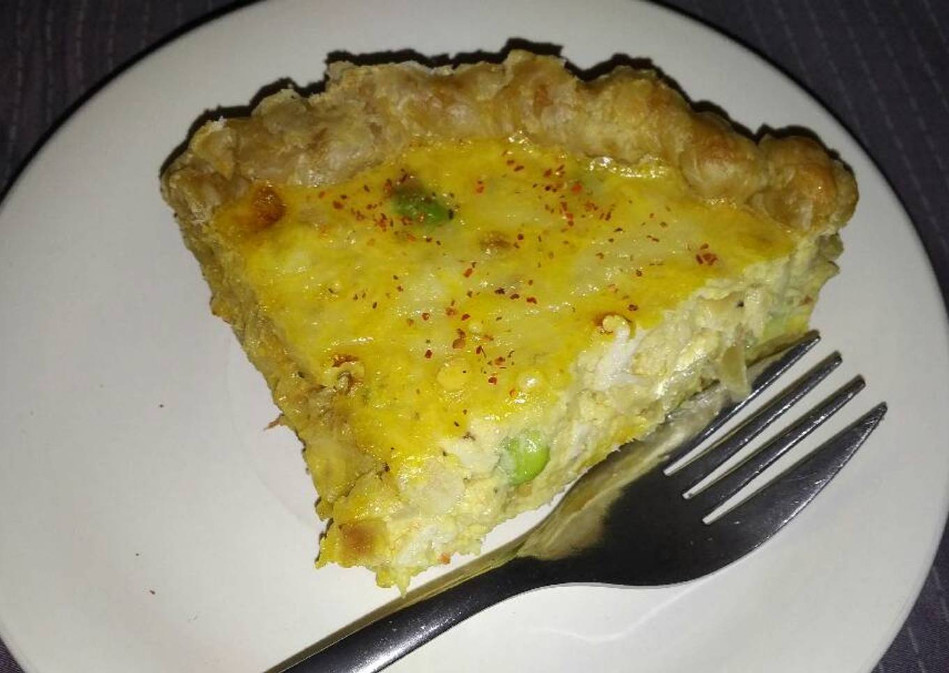 Crab & Edamame Quiche