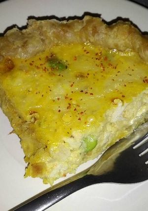 A picture of Crab & Edamame Quiche.