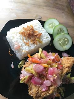 Foto resep Ayam Tepung Sambal Matah