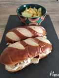 Mauricette au poulet et sauce au fromage blanc