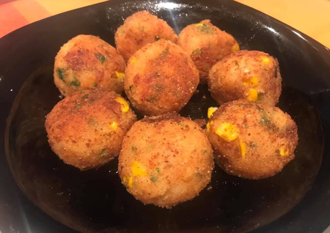 Rice & corn balls